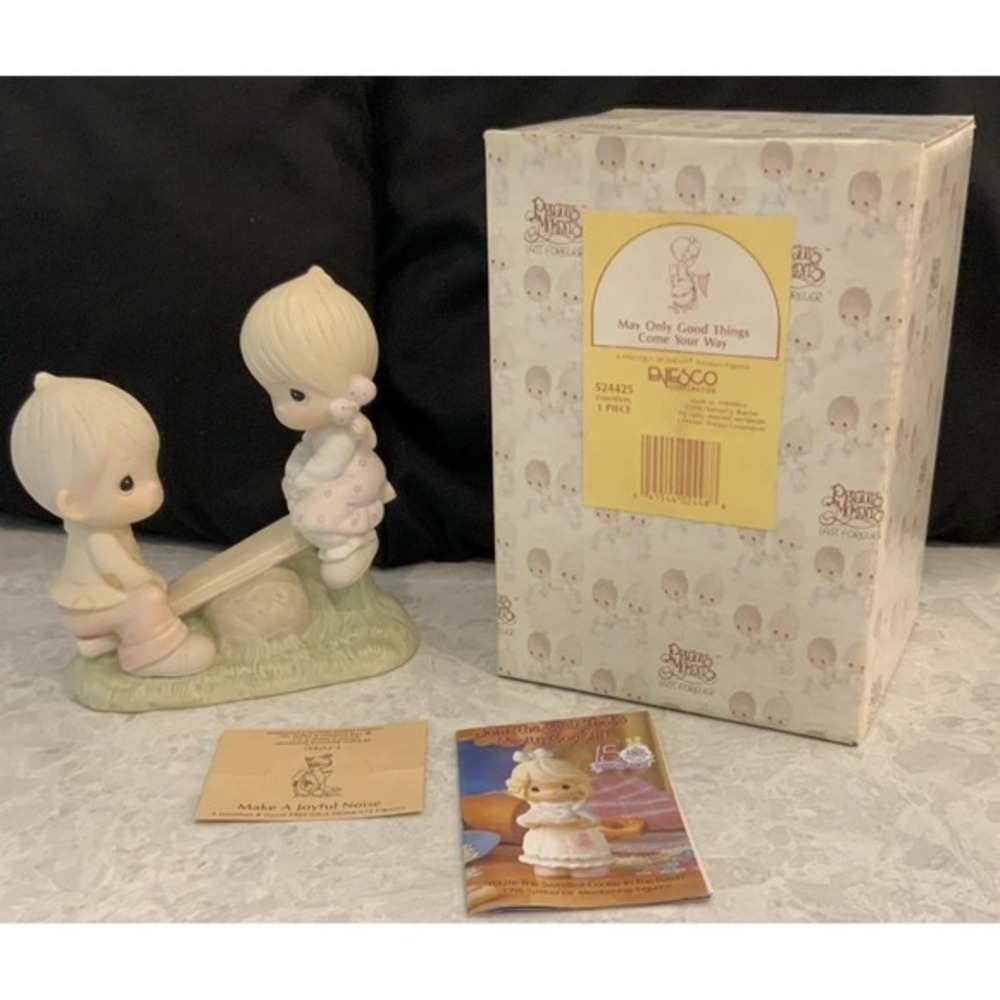 Precious Moments 1978 Love Lifted Me E-1375/A Figurine Original 21 Seesaw